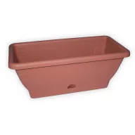 Ghiveci de flori balcoane, tavă lată teracotă 40 cm