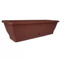 Ghiveci de flori balcoane, tavă lată teracotă 60 cm