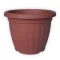Ghiveci plastic, striat teracotă   30 cm