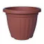 Ghiveci plastic, striat teracotă   40 cm