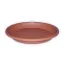 Tavă sub ghiveci plastic, striat teracotă 17 cm