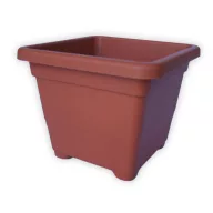 Ghiveci pătrat, teracotă  18 cm