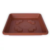 Tavă sub ghiveci pătrat, teracotă 50 cm