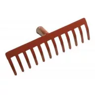 Greblă placă cu 12 dinți cu mâner