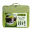 Plasă de umbrire alungibil Sun-net Kit Polyester verde 3,6x3,6x3,6 m