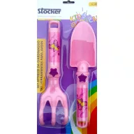 Instrument de grădină pentru copii 2 buc. plastic, roz