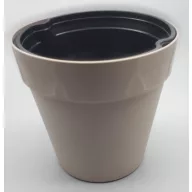  Olar decorativ gri-maro 21 cm, cu ghivece de udare