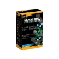   Șir de lumină Gardman, 50 becuri Led, culoare albă cladă 6,88 m