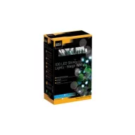   Șir de lumină Gardman, 100 becuri Led, culoare albă cladă 11,89 m
