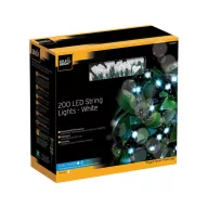   Șir de lumină Gardman, 200 becuri Led, culoare albă cladă 14,93 m