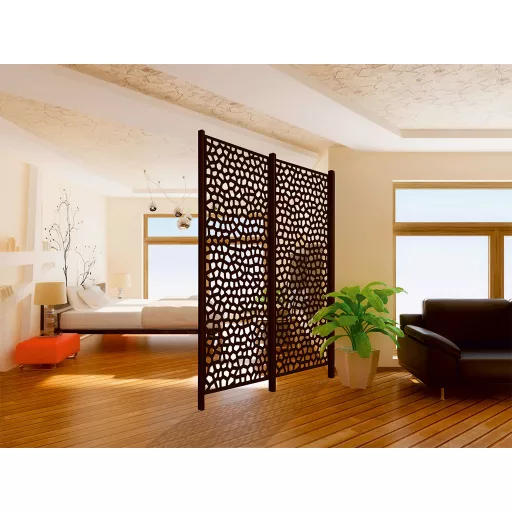 Panou decorativ din PP Mozaic 1x2 m maro