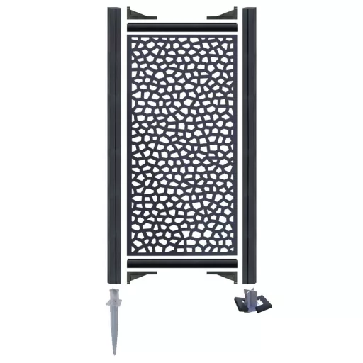 Panou decorativ din PP Mozaic 1x2 m gri