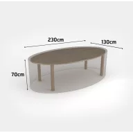   Pătură pentru mobilier de grădină masă ovală Covertop 230x130x70 cm