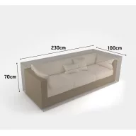   Pătură pentru mobilier de grădină pentru o canapea de grădină de trei persoane Covertop 230x100x70 cm