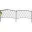 Frontieră de pat Classic Metal Border 0,4x1 m