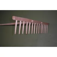 Greblă Retro colector cu 14 dinte din lemn