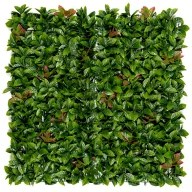   Perete verde cu frunze de dafin roșii Vertical Red Lauro 1x1 m