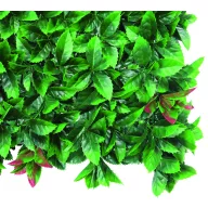  Perete verde cu frunze de dafin roșii Vertical Red Lauro 1x1 m