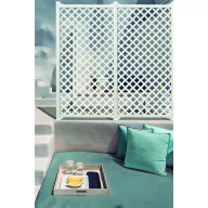 Panou decorativ exterior Classic 1x2 m alb