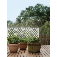 Panou decorativ exterior Classic 1x2 m alb