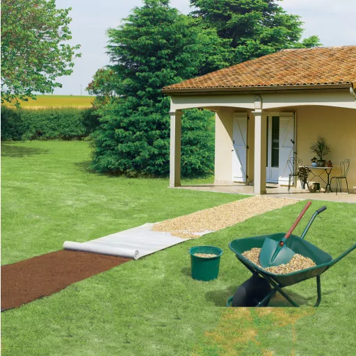 Geotextilă 100 g/m² PP, acoperire pentru sol 1x10 m
