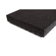 Placă de cauciuc pentru loc de joacă neagră 30x500x500mm