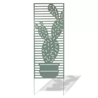   Panou metalic, cu motive decorative Panou deco Cactus verde 0,6x1,5 m