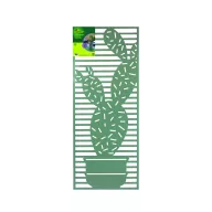   Panou metalic, cu motive decorative Panou deco Cactus verde 0,6x1,5 m