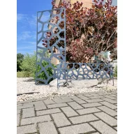   Panou metalic, cu motive decorative Deco panel culoare ardezie Stone 0,6x1,5 m