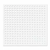 Panou din plastic PP, cu motive decorative, Moon alb 1m x 1m