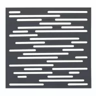   Panou din PP (polipropilenă), cu motive decorative, panou Nautic antracit 1 m x 1 m