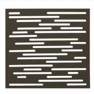   Panou din plastic PP, cu motive decorative, panou Nautic maro-rugină 1m x 1m