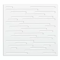   Panou din plastic PP, cu motive decorative, panou Nautic alb 1 m x 1 m