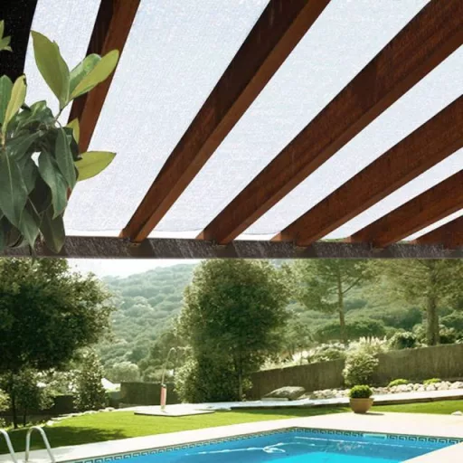Plasă de umbrire albă Sun-Net 4x5 m
