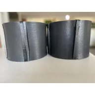 Bordură de grădină reciclată Etik negru 0,15x10m