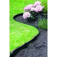 Bordură de grădină reciclată Etik negru 0,15x10m