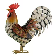 Figurină cocoș din metal, colorată, Harry 34 x 13 x 35 cm