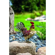 Figurină cocoș din metal, colorată, Harry 34 x 13 x 35 cm