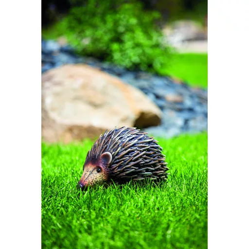 Figurină arici din metal, maro, 26 x 16 x 16 cm