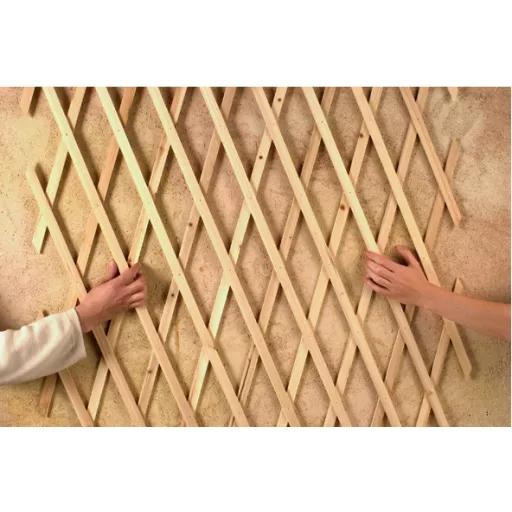 Gard din lemn „Trelliwood” maro 1x2 m