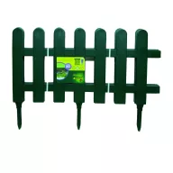   Bordură clasică pentru paturi din plastic, verde Farm Border 0,4x0,79 m (4 buc.)