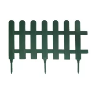   Bordură clasică pentru paturi din plastic, verde Farm Border 0,4x0,79 m (4 buc.)