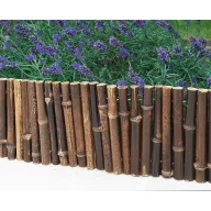 Bordură din bambus "Bamboo Border" maro 0,35x1 m