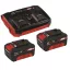 Einhell 2 buc. acumulator + încărcător dublu 2x3,0Ah & Twincharger Kit