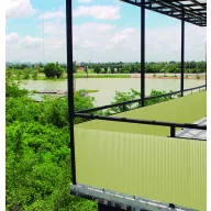 Trestie ovală de plastic Litecane PVC bambus 1x3 m