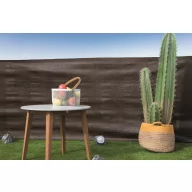 Plasă de gard cu butoniere Recynet maro 2x50 m