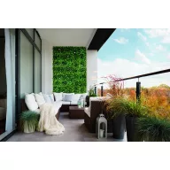   Perete verde cu frunze de iasomie VERTICAL JAZMIN verde- alb 1 x 1 m