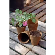   Ghivece de turbă "Growing Pots" 6 cm diametru 24 buc. naturale