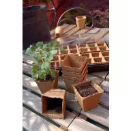   Ghivece de turbă "Ghivece de creștere" 8x8 cm 12 buc