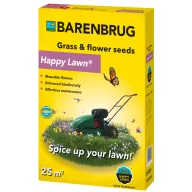   Semințe de gazon Happy Lawn® - Amestec de semințe de gazon cu semințe de flori Barenbrug 500 g